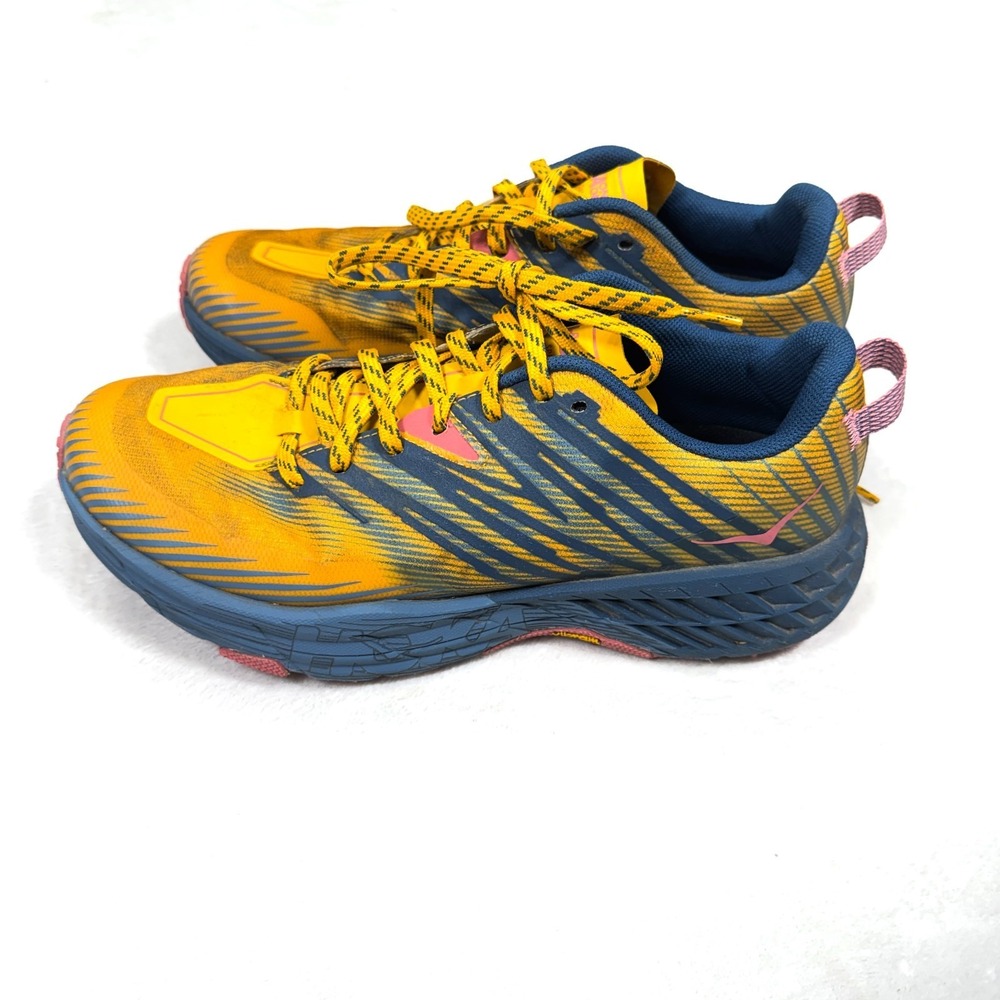Hoka Speedgoat 4 Sneakers Women's US 9 Orange Trail Running Shoes